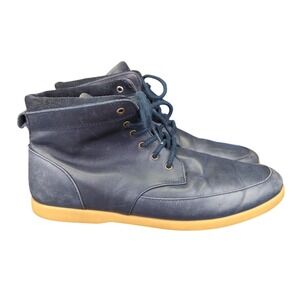 CLAE Hamilton Leather Chukka‎ Boots Mens Size 9.5 Navy Blue Casual